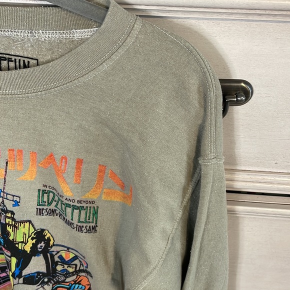 LED ZEPPELIN SWEATER Song Remains the Same Adult Small LS Tan RARE nwt small - Picture 5 of 8
